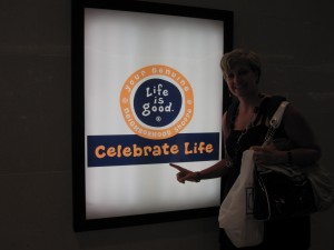 This is what greeted us upon our arrival home.  Indeed, Life is Good and should be celebrated!